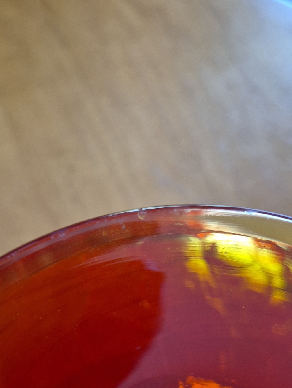 Vtg. Blenko Crackle Amberina Wayne Husted Footed Compote - Picture 5 of 8
